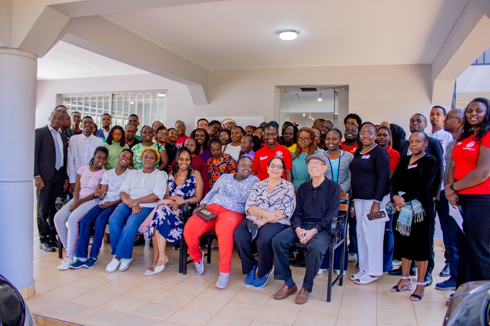 Thrive Pamoja founders, staff, and community members together